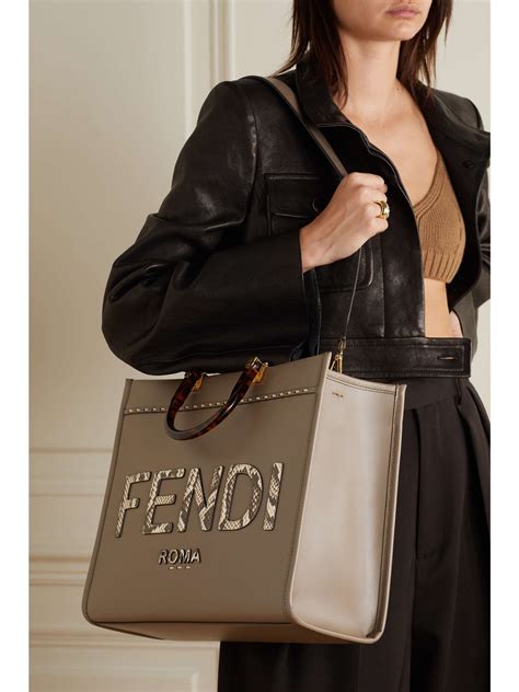 Fendi sunshine shopper tote